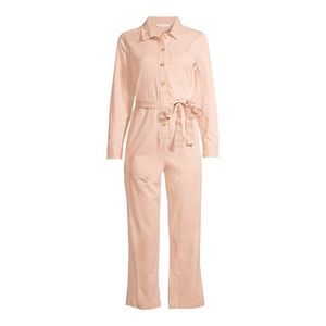 Free Assembly Women's Classic Coveralls with Long Sleeves